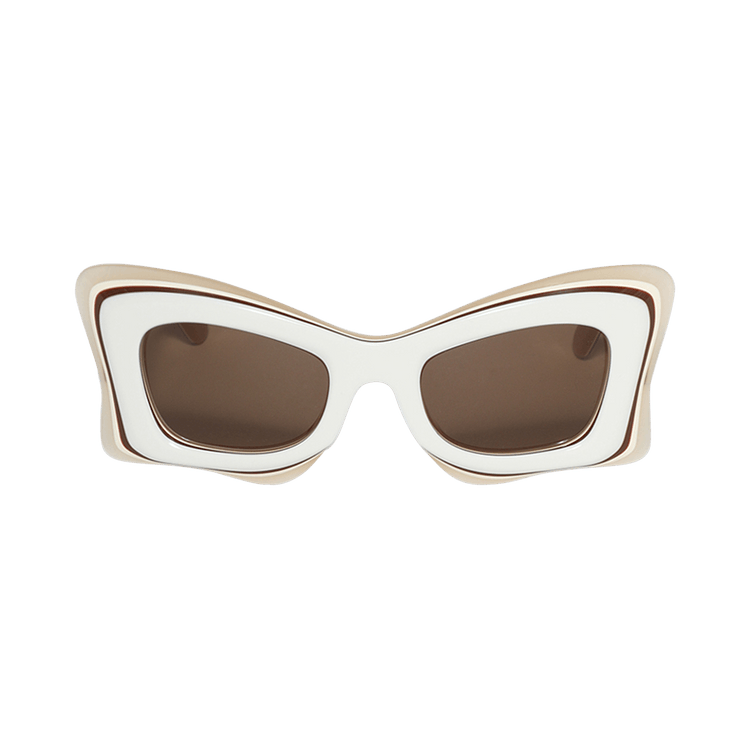 Loewe Multilayer Butterfly Sunglasses — White