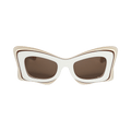 Loewe Multilayer Butterfly Sunglasses — White