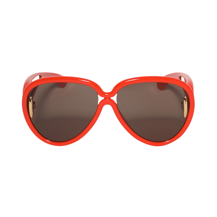 Loewe x Paula's Ibiza Pilot Mask Sunglasses — Orange