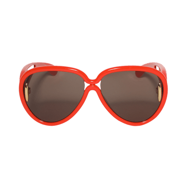 Loewe x Paula's Ibiza Pilot Mask Sunglasses — Orange