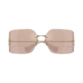 Miu Miu Irregular Sunglasses — Brown