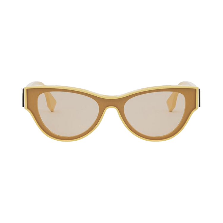 Fendi Shield Sunglasses — Yellow