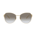 Prada Irregular Frame Sunglasses — Gold