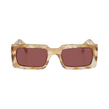 Prada Rectangular Sunglasses — Tan