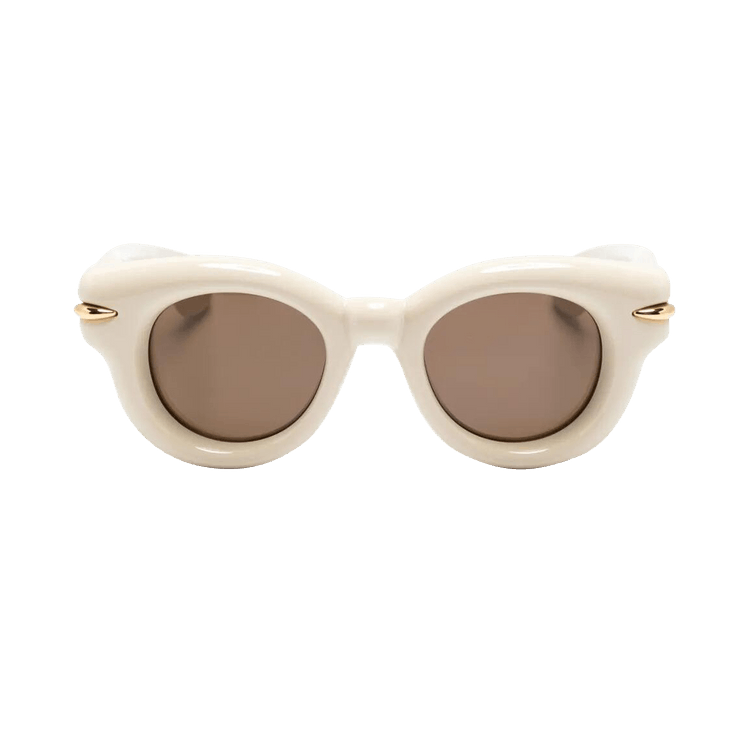 Loewe Inflated Round Sunglasses — Tan