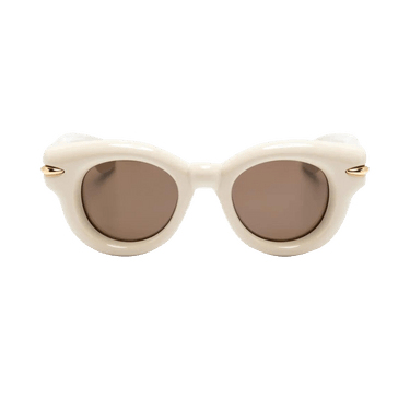 Loewe Inflated Round Sunglasses — Tan