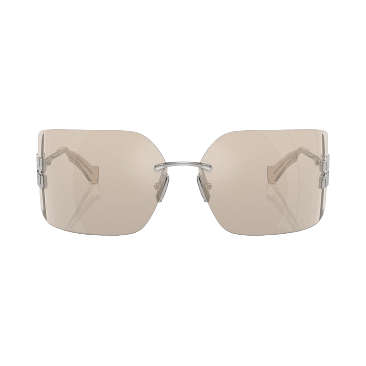 Miu Miu Irregular Sunglasses — Brown