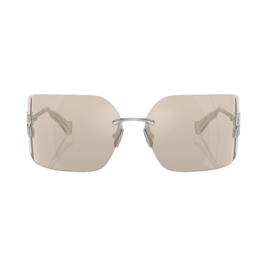 Miu Miu Irregular Sunglasses — Brown