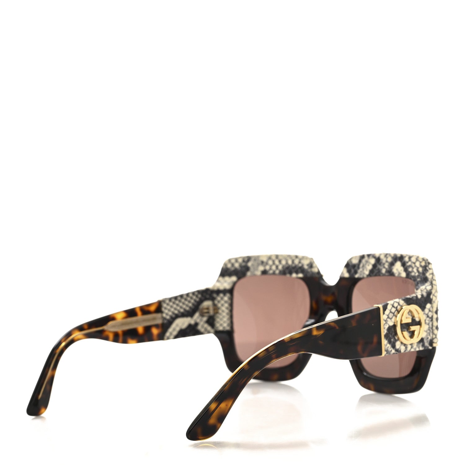 Gucci Square Sunglasses — Havana GG0484S