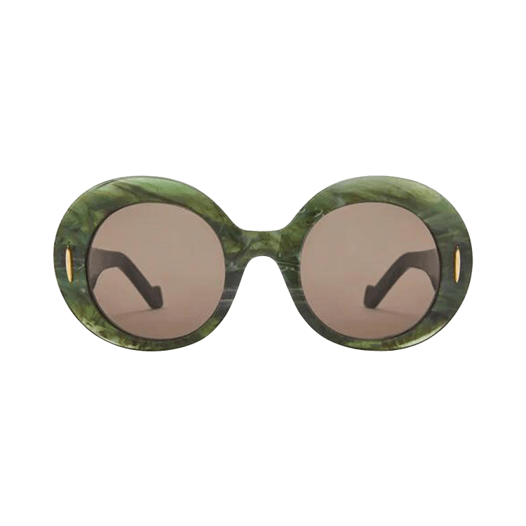 Loewe Round Screen Sunglasses — Green