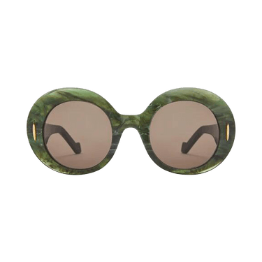 Loewe Round Screen Sunglasses — Green