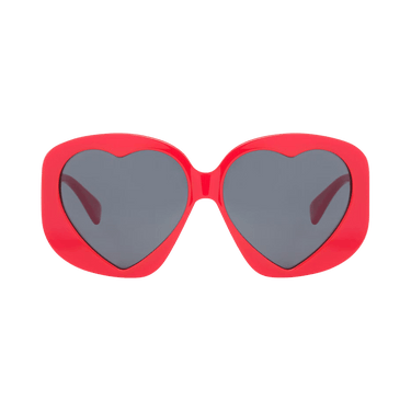 Moschino Heart Lens Sunglasses — Red