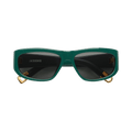 Jacquemus Pilota Sunglasses — Black