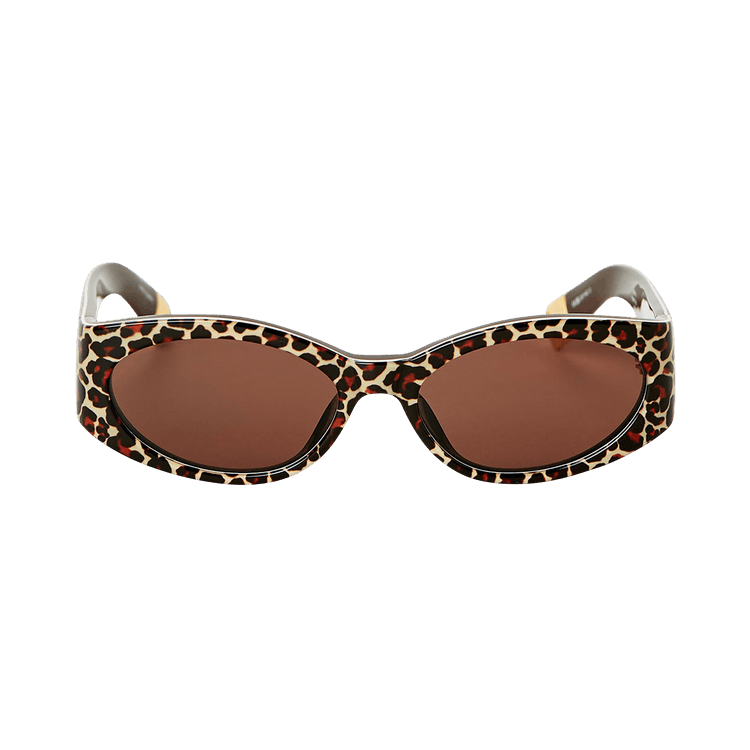 Jacquemus Ovalo Sunglasses — Brown