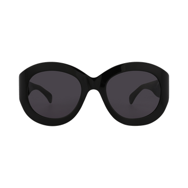 Alaïa Oval Sunglasses — Black