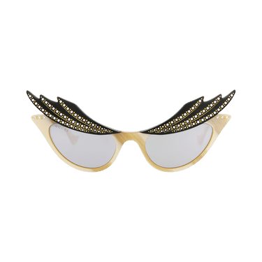 Gucci Cat Eye Sunglasses — Tan