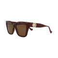Gucci Square Sunglasses — Brown
