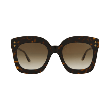 Bottega Veneta Square Sunglasses — Brown