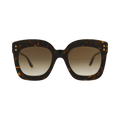 Bottega Veneta Square Sunglasses — Brown