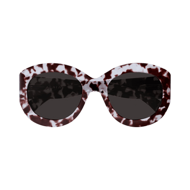 Alaïa Oval Sunglasses — Brown