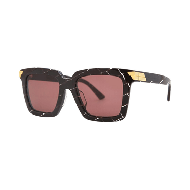 Bottega Veneta Square Sunglasses — Red