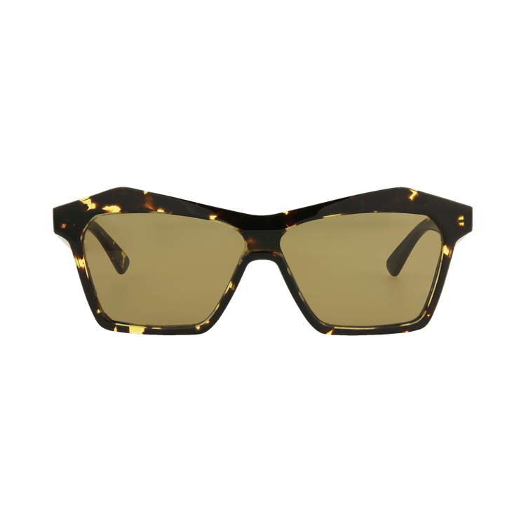 Bottega Veneta Geometric Sunglasses — Brown
