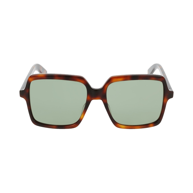 Saint Laurent Square Sunglasses — Brown