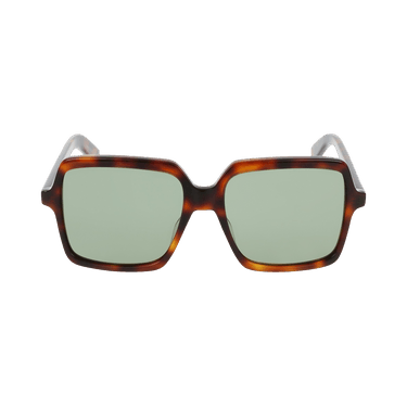 Saint Laurent Square Sunglasses — Brown