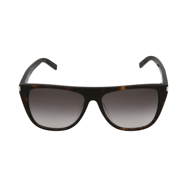 Saint Laurent Square Sunglasses — Brown