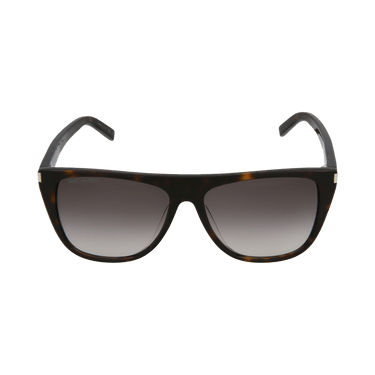Saint Laurent Square Sunglasses — Brown