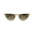 Saint Laurent Cat Eye Sunglasses — Yellow