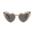 Saint Laurent Heart Sunglasses — Brown