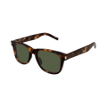 Saint Laurent Square Sunglasses — Brown