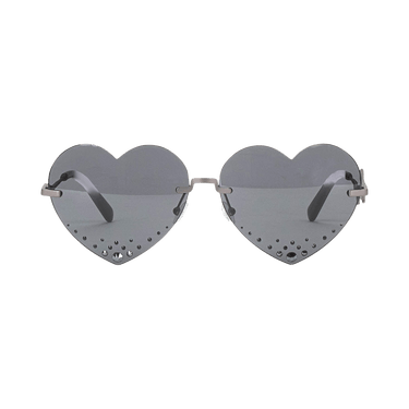Kenzo Heart Frameless Sunglasses — Black