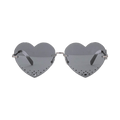 Kenzo Heart Frameless Sunglasses — Black