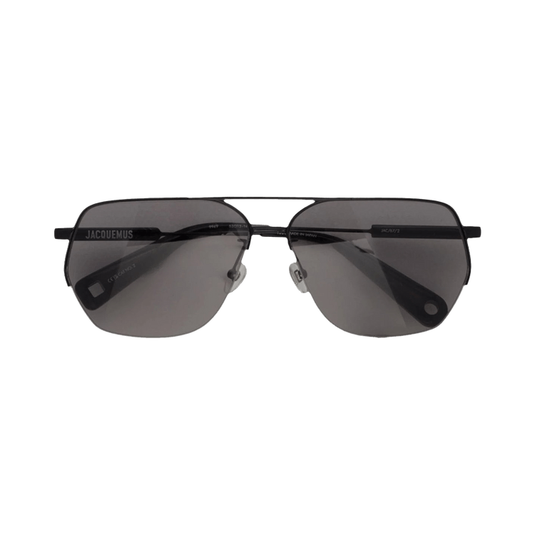 Jacquemus x Linda Farrow Aviator Sunglasses — Black