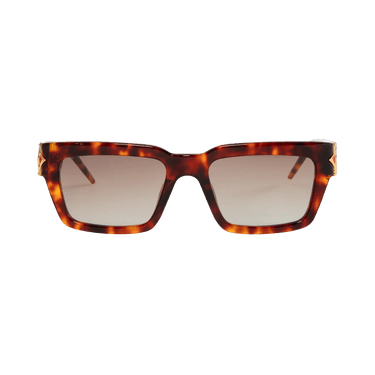 Casablanca Monogram Plaque Sunglasses — Brown