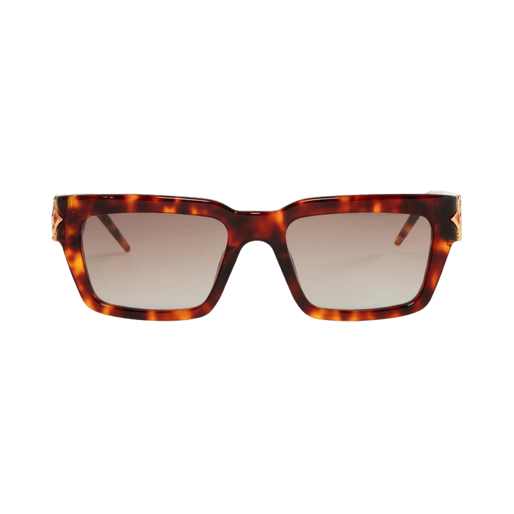 Casablanca Monogram Plaque Sunglasses — Brown