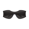 Balenciaga Hourglass Mask Sunglasses — Black