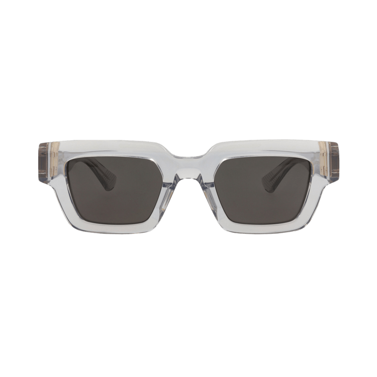 Bottega Veneta Tri-Fold Square Sunglasses — White