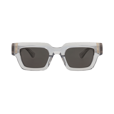 Bottega Veneta Tri-Fold Square Sunglasses — White