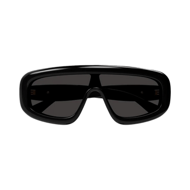 Bottega Veneta Bombe Shield Sunglasses — Black