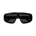 Bottega Veneta Bombe Shield Sunglasses — Black