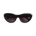 Bottega Veneta Bombe Cat Eye Sunglasses — Black