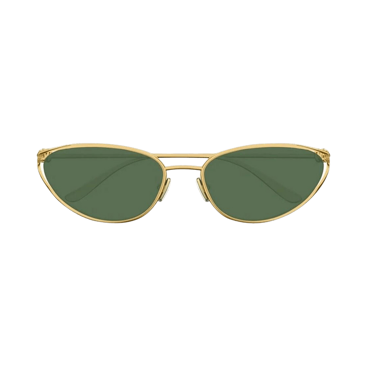 Bottega Veneta Knot Cat Eye Sunglasses — Gold