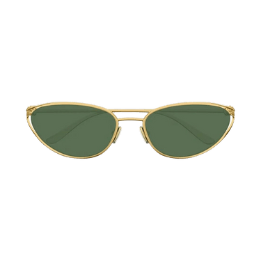Bottega Veneta Knot Cat Eye Sunglasses — Gold