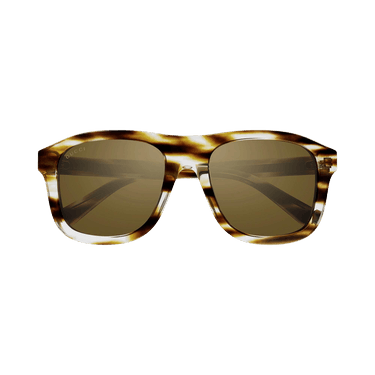 Gucci Square Sunglasses — Brown