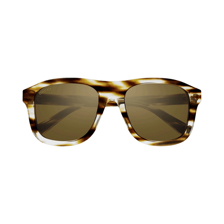 Gucci Square Sunglasses — Brown