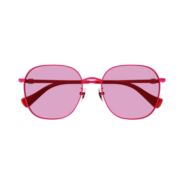 Gucci Round Oval Sunglasses — Red