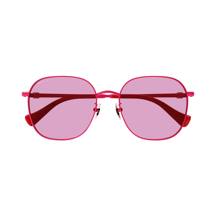 Gucci Round Oval Sunglasses — Red